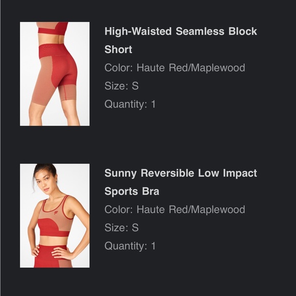 Fabletics 2 piece set - sports bra and biker shorts - Picture 4 of 4